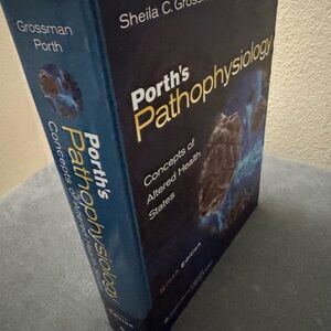 Hard Cover Porth's Pathophysiology Textbook
